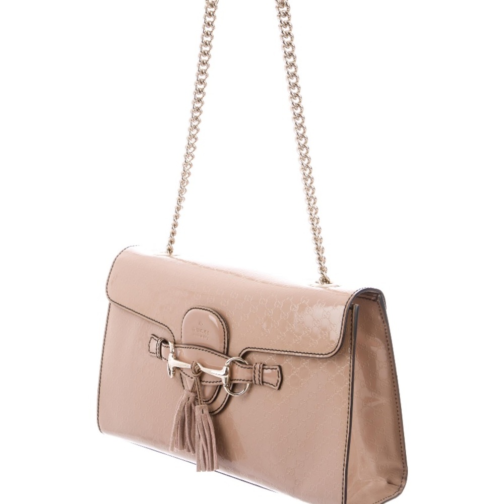 Authentic Gucci Beige Guccissima Medium Emily Bag